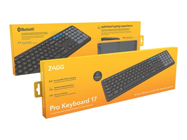 ZAGG - Tangentbord - trådlös - Bluetooth - Nordisk