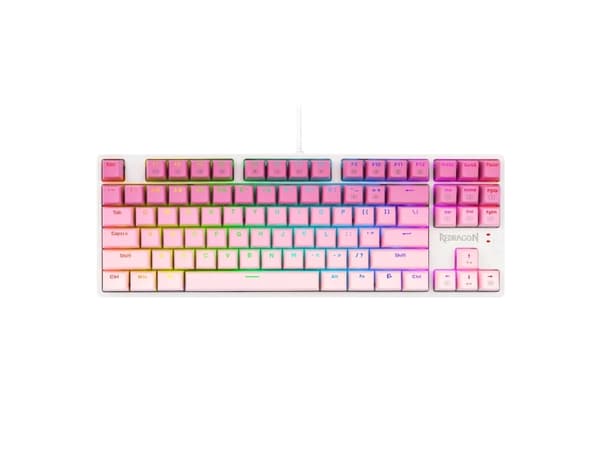 REDRAGON K645W-GP-RGB Cass, Kabel & trådløs, USB + RF Wireless + Bluetooth, Mekanisk, Sort
