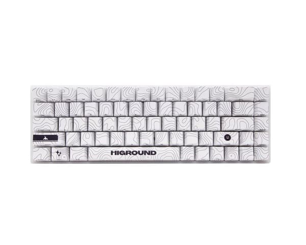 SNOWSTONE Base 65 Hotswap Gaming Tastatur - ANSI [White Flame]