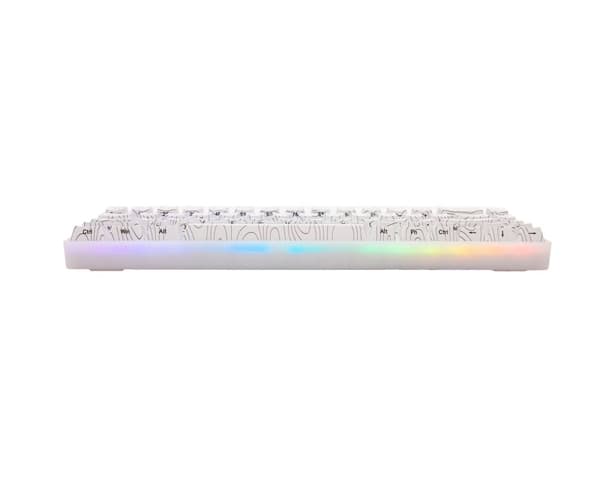SNOWSTONE Base 65 Hotswap Gaming Tastatur - ANSI [White Flame]