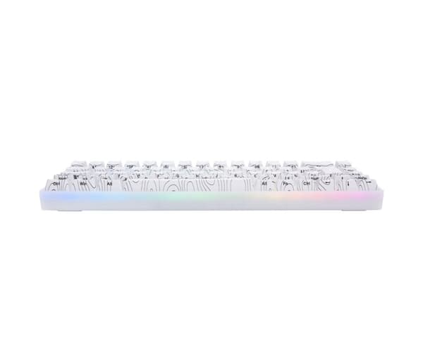 SNOWSTONE Base 65 Hotswap Gaming Tastatur - ISO UK [White Flame]