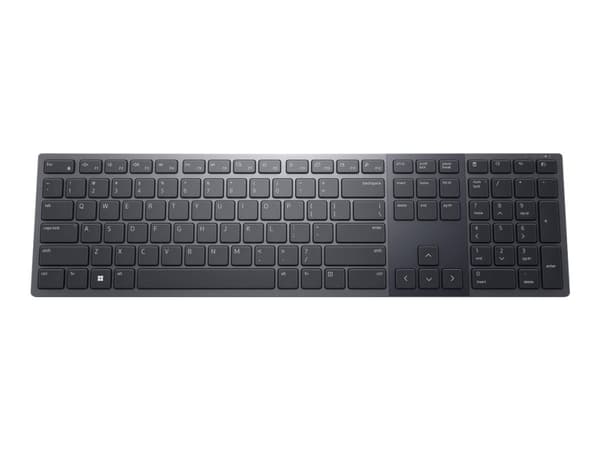 Dell Premier KB900 - Tangentbord - samarbete - bakgrundsbelyst - trådlös - 2.4 GHz, Bluetooth 5.1 - QWERTY - USA, internationellt - grafit - med 3 ye grafit
