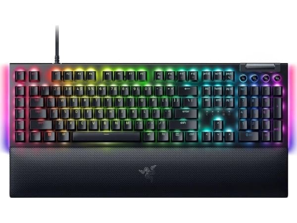 Razer BlackWidow V4 - Tangentbord - bakgrundsbelyst - USB-C - amerikansk - tangentbrytare: Razer Yellow