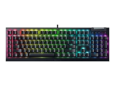 Razer BlackWidow V4 X - Tastatur - bakgrunnsbelyst - USA - tastsvitsj: Razer Yellow