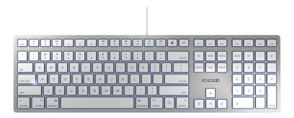 CHERRY KC 6000 SLIM FOR MAC, Silver Sølv