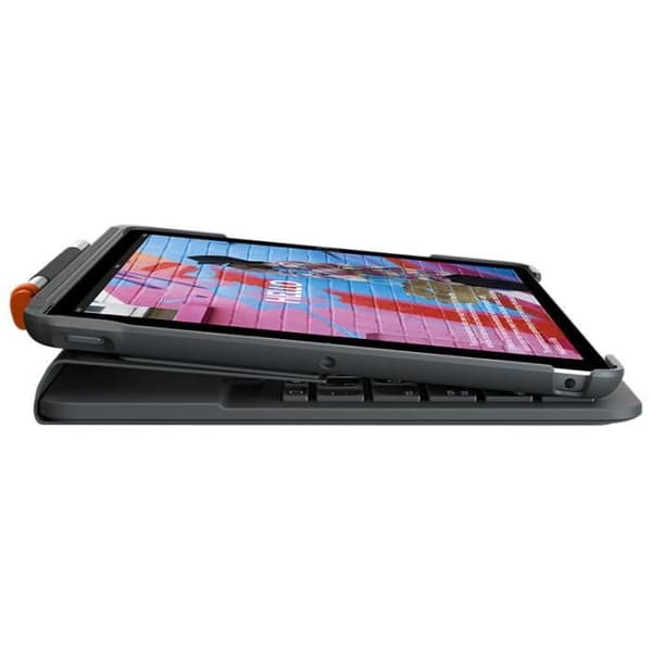 Logitech Slim Folio iPad 7:e generation grafit esp mediter sp svart svart Noir