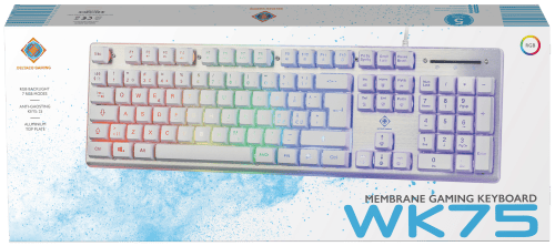 deltaco_gaming WK75 RGB keyboard 105 keys Nordic membrane switches orange