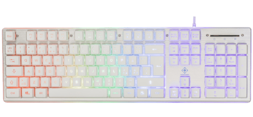 deltaco_gaming WK75 RGB keyboard 105 keys Nordic membrane switches orange