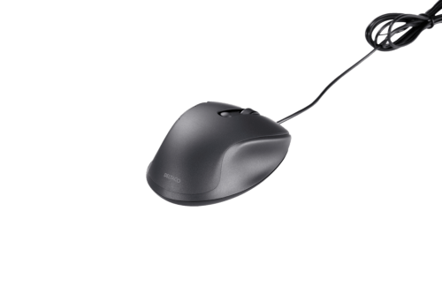 Deltaco Silent Wired Office mouse 5 buttons, 600-1200 DPI, black
