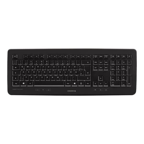 CHERRY DW 5100 US engelska 2,4 GHz trådlöst tangentbord och mus med svart eurosymbol