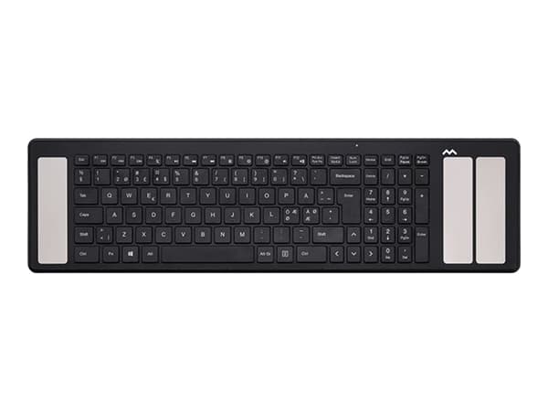Mousetrapper - Tangentbord - Bluetooth 5.0 - QWERTY - Nordisk Svart