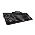 Miniatyrbild 3 av 4: Tangentbord med Läsare Cherry JK-A0100ES-2 Svart Qwerty Spanska