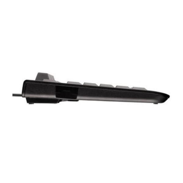 Tangentbord med Läsare Cherry JK-A0100ES-2 Svart Qwerty Spanska