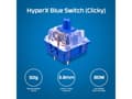 Pikkukuva 5 / 5: HyperX Alloy Origins Core PBT HX Blue Black 196337969810