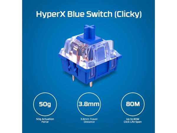 HyperX Alloy Origins Core PBT HX Blue Black 196337969810