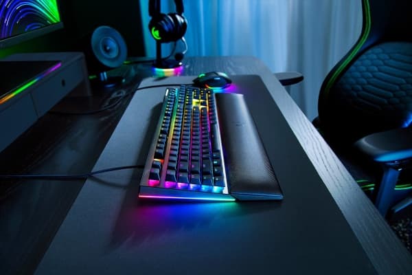 Razer BlackWidow V4 - Näppäimistö - taustavalaistu - USB-C - QWERTY - Nordisk - tastkontakt: Razer Green