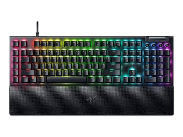 Razer BlackWidow V4 - Tastatur - bakgrunnsbelyst - USB-C - QWERTY - Nordisk - tastsvitsj: Razer Green Sort
