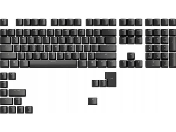 Glorious PC Gaming Race Doubleshot Keycaps V2, Tastaturtaster, Akrylonitril-butadien-styren (ABS), Sort
