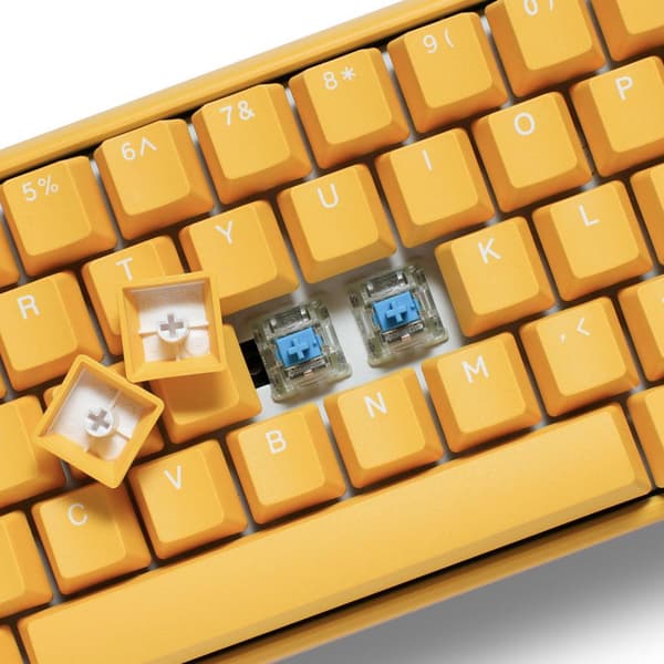 Mechanical Keyboard Ducky One 3 Yellow SF 65%, Cherry MX Clear