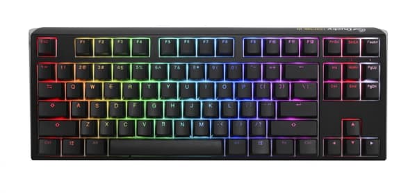 Mechanical Keyboard Ducky One 3 Classic TKL Hotswap Cherry MX Black, RGB, PBT Keycaps Svart, Vit