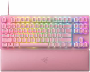 Razer | Optical Gaming Keyboard | Huntsman V2 Tenkeyless | Gaming keyboard | Wired | RGB LED light | US | Quartz | Linear Red Switch