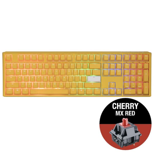 Mechanical Keyboard Ducky One 3 Yellow Full-Size, Cherry MX Red