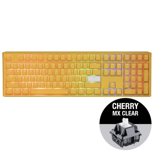 Mechanical Keyboard Ducky One 3 Yellow Full-Size, Cherry MX Clear