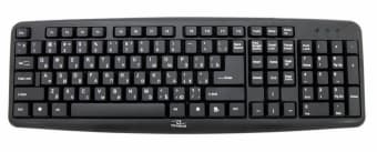 Esperanza TKR101 keyboard Office USB QWERTY English, Russian Black Sort