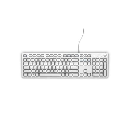 Dell | KB216 | Multimedia | Wired | EN | White | USB Hvid