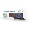Miniatyrbilde 1 av 6: Gembird 3-in-1 Backlight Desktop Set Black