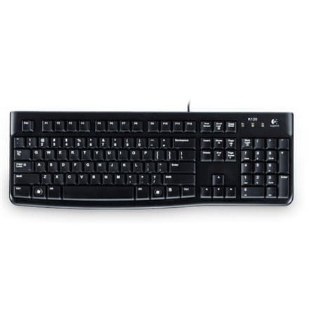 LOGITECH K120 Corded Keyboard - BLACK - USB - LTH - B2B