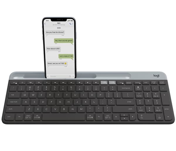 SLIM MULTI-DEVICE WRLS KEYBOARD/K580 GRAPHITE PAN NORDIC Grafitt