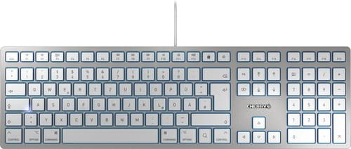 CHERRY KC 6000 SLIM SILVER/CORDED KEYBOARD F/ MAC Sølv