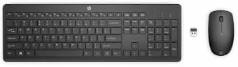 HP 230 Wireless Mouse Keyboard Combo - Black - US ENG Sort