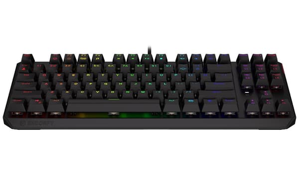 Endorfy herní klávesnice Thock TKL Kailh  BL RGB /USB/ blue sw. / drátová / mechanická / US layout / černá RGB