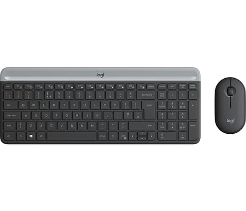 SLIM WRLS KB/MOUSE GRAPHITE IT Grafitt