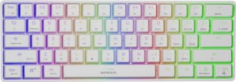 Genesis THOR 660 RGB Gaming keyboard, RGB LED light, US, White, Wireless/Wired, Wireless connection, Gateron Red Switch Hvid