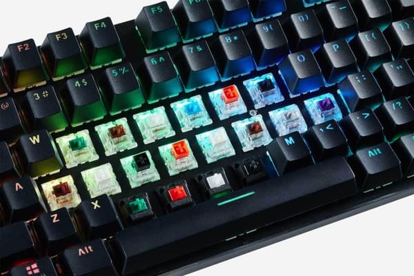 Gaming Mechanical keyboard Barebone Glorious RGB GMMK TKL Sort