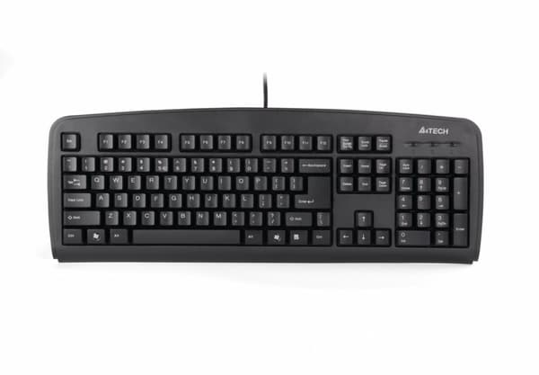 TASTATURA A4TECH, "KB720", cu fir, 104 taste format standard , USB, negru, "KB-720-USB" (timbru verde 0.8 lei) Svart