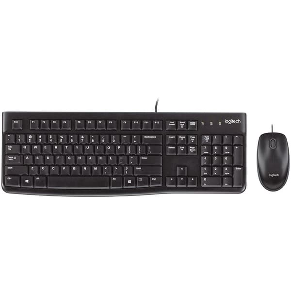 Logitech MK120 Corded Desktop -US-Layout musta