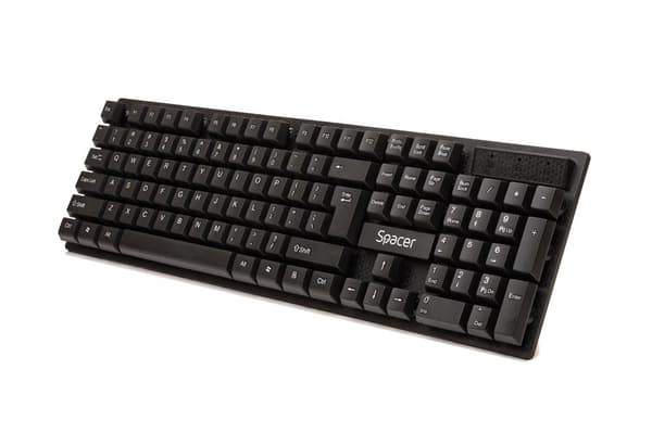 KIT wireless SPACER, tastatura wireless + mouse wireless, black, "SPDS-1100"   (timbru verde 0.8 lei)