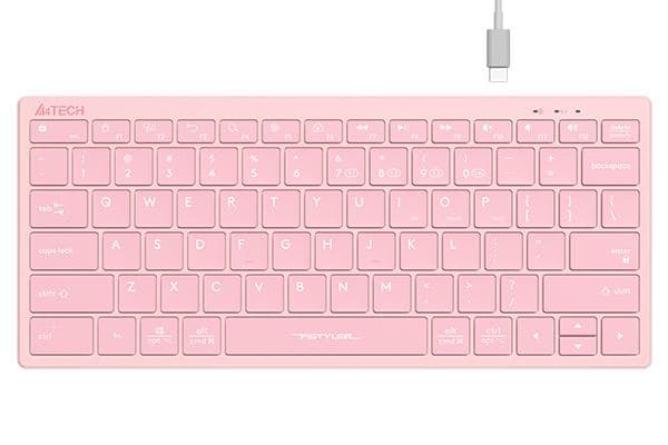 Keyboard FBX51C FSTyler, Bluetooth & 2.4G Wireless KB, Baby Pink