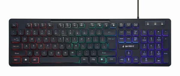 Gembird Rainbow Backlight Sort