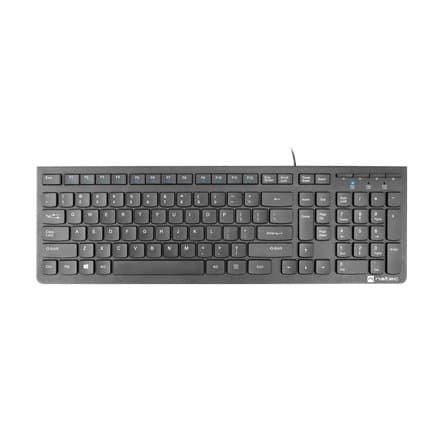 NATEC Discus 2 keyboard USB USB US Slim Sort