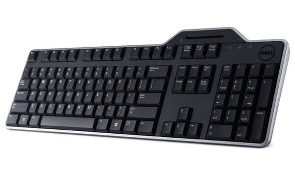 DELL KB813/ Česká/ Slovenská/ klávesnice se čtečkou čipových karet/ USB/ černá Svart
