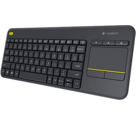 Logitech K400 Plus keyboard RF Wireless Dutch Black Sort