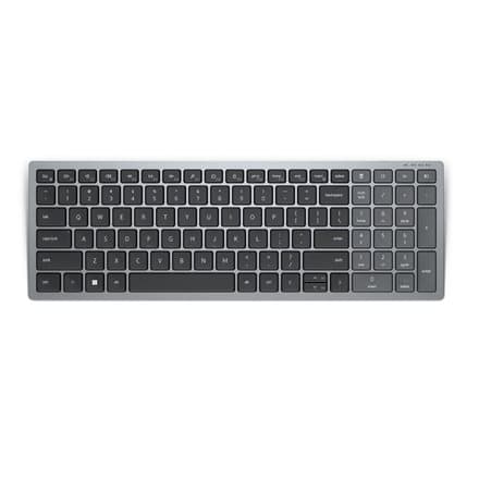 Dell | Keyboard | KB740 | Keyboard | Wireless | Russian | Titan Gray | 2.4 GHz, Bluetooth 5.0 | 506 g Grå, Svart