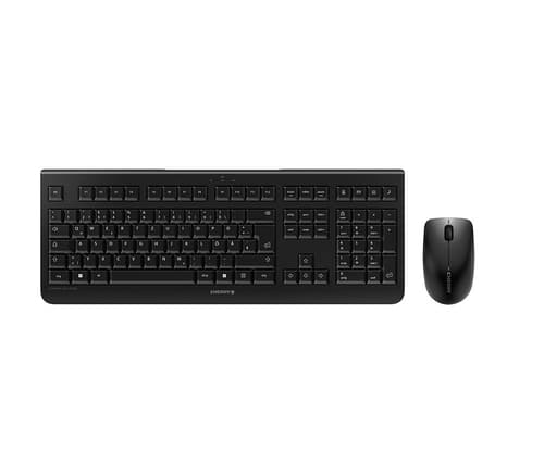 CHERRY DW 3000 keyboard Mouse included Universal RF Wireless QWERTZ German Black Sort