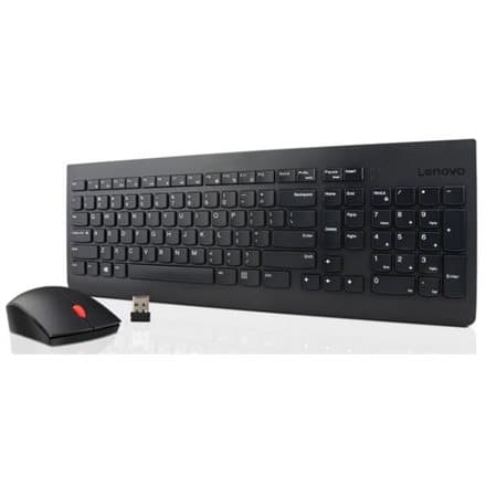 Lenovo | Essential | Essential Wireless Keyboard and Mouse Combo - US English with Euro symbol | Keyboard and Mouse Set | Wireless | Mouse included | Sort