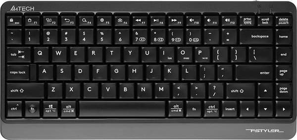 Keyboard A4TECH FSTYLER FBK11 2.4GHz+BT Black and grey A4TKLA47124